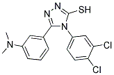 4-(3,4-DICHLOROPHENYL)-5-[3-(DIMETHYLAMINO)PHENYL]-4H-1,2,4-TRIAZOLE-3-THIOL 结构式