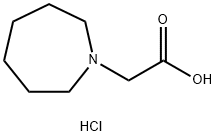 2-(氮杂环庚烷-1-基)乙酸盐酸盐 结构式