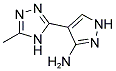 4-(5-METHYL-4H-1,2,4-TRIAZOL-3-YL)-1H-PYRAZOL-3-YLAMINE 结构式