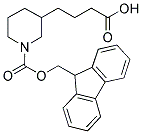 3-(3-CARBOXY-PROPYL)-PIPERIDINE-1-CARBOXYLIC ACID 9H-FLUOREN-9-YLMETHYL ESTER 结构式