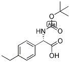 (S)-TERT-BUTOXYCARBONYLAMINO-(4-ETHYL-PHENYL)-ACETIC ACID 结构式