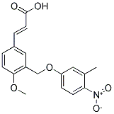 (2E)-3-(4-METHOXY-3-[(3-METHYL-4-NITROPHENOXY)METHYL]PHENYL)-2-PROPENOIC ACID 结构式