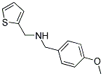 1-(4-METHOXYPHENYL)-N-(THIEN-2-YLMETHYL)METHANAMINE 结构式