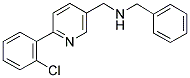 N-BENZYL-1-[6-(2-CHLOROPHENYL)PYRIDIN-3-YL]METHANAMINE 结构式