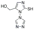 (2-MERCAPTO-3-[1,2,4]TRIAZOL-4-YL-3H-IMIDAZOL-4-YL)-METHANOL 结构式