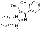 8-METHYL-2-PHENYL-8H-1,3A,8-TRIAZA-CYCLOPENTA[A]INDENE-3-CARBOXYLIC ACID 结构式
