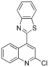 4-(1,3-BENZOTHIAZOL-2-YL)-2-CHLOROQUINOLINE 结构式