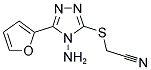 ([4-AMINO-5-(2-FURYL)-4H-1,2,4-TRIAZOL-3-YL]SULFANYL)ACETONITRILE 结构式