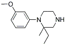 2-ETHYL-1-(3-METHOXYPHENYL)-2-METHYLPIPERAZINE 结构式