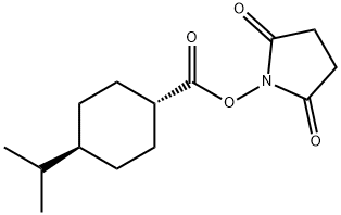 N-HYDROXYSUCCINIMIDYL-TRANS-4-ISOPROPYLCYCLOHEXANECARBOXYLATE 结构式