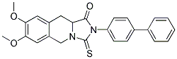 2-[1,1'-BIPHENYL]-4-YL-7,8-DIMETHOXY-3-THIOXO-2,3,10,10A-TETRAHYDROIMIDAZO[1,5-B]ISOQUINOLIN-1(5H)-ONE 结构式