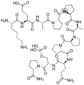 LYS-GLU-ALA-PRO-PRO-ALA-PRO-PRO-GLN-SER(PO3H)-PRO-NH2 结构式