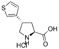 (+/-)-TRANS-4-(3-THIENYL)PYRROLIDINE-3-CARBOXYLIC ACID HYDROCHLORIDE 结构式