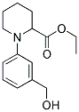 1-(3-Hydroxymethyl-phenyl)-piperidine-2-carboxylic acid ethyl ester 结构式
