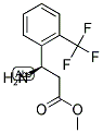 (R)-3-Amino-3-(2-trifluoromethyl-phenyl)-propionic acid methyl ester 结构式