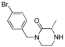 1-(4-BROMOBENZYL)-3-METHYLPIPERAZIN-2-ONE 结构式