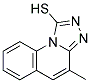 4-METHYL[1,2,4]TRIAZOLO[4,3-A]QUINOLINE-1-THIOL 结构式