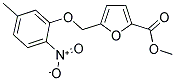 METHYL 5-[(5-METHYL-2-NITROPHENOXY)METHYL]-2-FUROATE 结构式