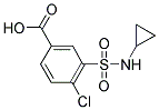 4-Chloro-3-[(cyclopropylamino)sulfonyl]benzoic acid 结构式