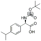 (R)-TERT-BUTOXYCARBONYLAMINO-(4-ISOPROPYL-PHENYL)-ACETIC ACID 结构式