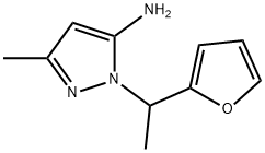 1-(1-(呋喃-2-基)乙基)-3-甲基-1H-吡唑-5-胺 结构式