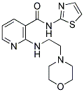 2-(2-MORPHOLIN-4-YL-ETHYLAMINO)-N-THIAZOL-2-YL-NICOTINAMIDE 结构式