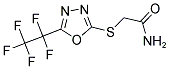 2-([5-(1,1,2,2,2-PENTAFLUOROETHYL)-1,3,4-OXADIAZOL-2-YL]SULFANYL)ACETAMIDE 结构式