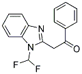 2-[1-(DIFLUOROMETHYL)-1H-BENZIMIDAZOL-2-YL]-1-PHENYLETHANONE 结构式