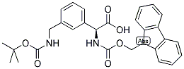 (S)-FMOC-(3-BOC-AMINOMETHYL)-PHENYLGLYCINE 结构式