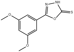 5-(3,5-DIMETHOXYPHENYL)-1,3,4-OXADIAZOLE-2-THIOL 结构式