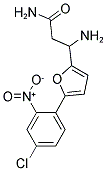 3-AMINO-3-[5-(4-CHLORO-2-NITRO-PHENYL)-FURAN-2-YL]-PROPIONIC ACID AMIDE 结构式