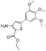 ETHYL 3-AMINO-5-(3,4,5-TRIMETHOXYPHENYL)THIOPHENE-2-CARBOXYLATE 结构式