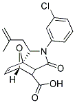 2-(3-CHLOROPHENYL)-3-(2-METHYLPROP-2-EN-1-YL)-1-OXO-1,2,3,6,7,7A-HEXAHYDRO-3A,6-EPOXYISOINDOLE-7-CARBOXYLIC ACID 结构式