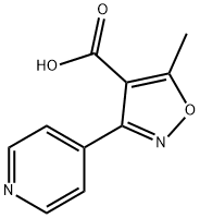 5-甲基-3-(吡啶-4-基)-1,2-噁唑-4-羧酸 结构式