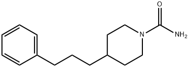 4-(3-苯基丙基)哌啶-1-甲酰胺 结构式