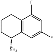 (R)-5,7-二氟-1,2,3,4-四氢萘-1-胺 结构式