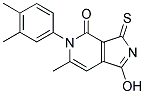 5-(3,4-DIMETHYLPHENYL)-1-HYDROXY-6-METHYL-3-THIOXO-3,5-DIHYDRO-4H-PYRROLO[3,4-C]PYRIDIN-4-ONE 结构式