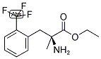 (S)-2-AMINO-2-METHYL-3-(2-TRIFLUOROMETHYL-PHENYL)-PROPIONIC ACID ETHYL ESTER 结构式