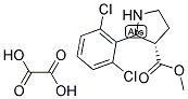 Methyl (3S)-2-(2,6-dichlorophenyl)-3-pyrrolidinecarboxylate oxalate 结构式