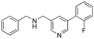 N-BENZYL-1-[5-(2-FLUOROPHENYL)PYRIDIN-3-YL]METHANAMINE 结构式