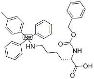 Z-LYS(MTT)-OH 结构式