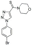 4-{[1-(4-BROMOPHENYL)-1H-1,2,3-TRIAZOL-4-YL]CARBONOTHIOYL}MORPHOLINE 结构式