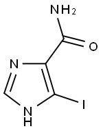 5-IODO-1H-IMIDAZOLE-4-CARBOXAMIDE 结构式