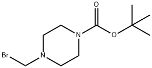 4-(2-溴甲基)-1-BOC-哌嗪 结构式