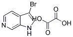 3-BROMO-1H-PYRROLO[2,3-C]PYRIDIN-6-IUM OXALATE 结构式