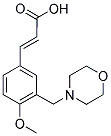 (2E)-3-[4-METHOXY-3-(4-MORPHOLINYLMETHYL)PHENYL]-2-PROPENOIC ACID 结构式
