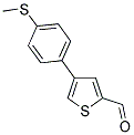 4-[4-(甲硫基)苯基]-2-噻吩甲醛 结构式