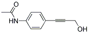 N-[4-(3-HYDROXY-1-PROPYNYL)PHENYL]ACETAMIDE 结构式