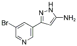 5-(5-BROMO-PYRIDIN-3-YL)-2H-PYRAZOL-3-YLAMINE 结构式