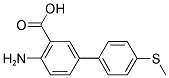 4-AMINO-4'-(METHYLSULFANYL)[1,1'-BIPHENYL]-3- CARBOXYLIC ACID 结构式